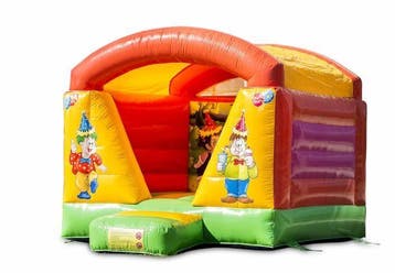 Feestelijk overdekt mini springkussen huren – €70 p/dag, Zo goed als nieuw