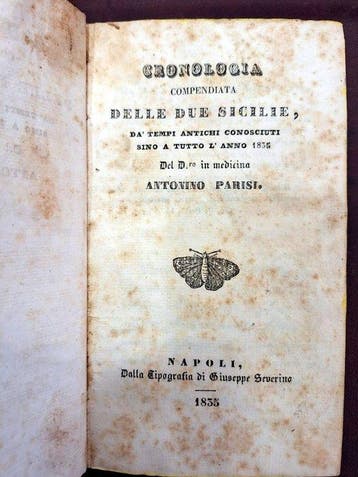 Antonino Parisi - Cronologia compendiata delle Due Sicilie,
