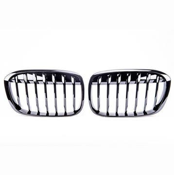 Glanzend Zwarte Nieren Grill set BMW X1 F48 B2078, Auto-onderdelen, Nieuw, Voor, BMW