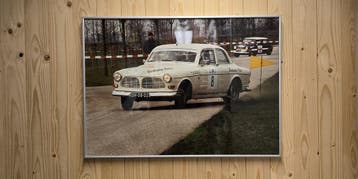 1965 VOLVO AMAZONE 122S RALLY POSTER, Gebruikt