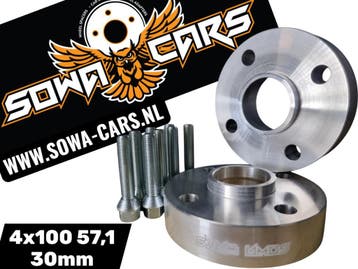 Spoorverbreders Spacers Vw Golf 1,2,3 UP 4x100 57,1 30mm, Verzenden