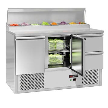 GGM Gastro | Saladette ECO - 1368x700mm - 2-deurs + 2 lades, Verzenden, Nieuw in verpakking
