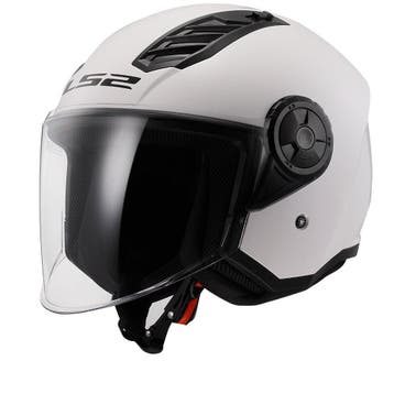 LS2 OF616 Airflow II Solid Gloss Wit 06 Jethelm, Jethelm, XXL, Nieuw met kaartje, Overige merken