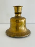 Waterpijp - Antieke gegraveerde messing huqqa-basis – India,