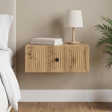 vidaXL Nachtkastje Artisanaal eiken 49 x 34,5 x 20 cm, Minder dan 45 cm, Verzenden, Nieuw, Minder dan 55 cm