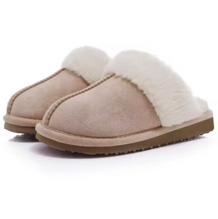 Suède Pantoffel Pluche Gevoerd | Maat 36 tot 45 | Slof Muil, Kleding | Dames, Schoenen, Pantoffels of Sloffen, Beige, Nieuw, Verzenden