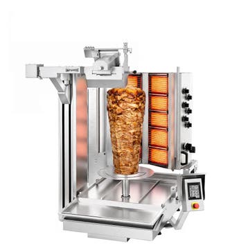 GGM Gastro | Gas Döner robot / Shoarmagrill - 10 branders -, Verzenden