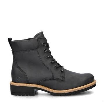 Ecco Elaina veterboots voor dames in het Zwart, Ecco, Verzenden, Zwart, Lage of Enkellaarzen