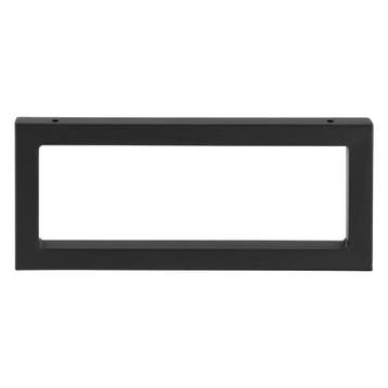 Ophangbeugel voor wastafelblad set van 2 zwart mat 45x20 cm, Verzenden, Nieuw