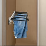 Uitschuifbaar Broekenrek – 9 Stangen Zijmontage Kastrek, Verzenden, Nieuw