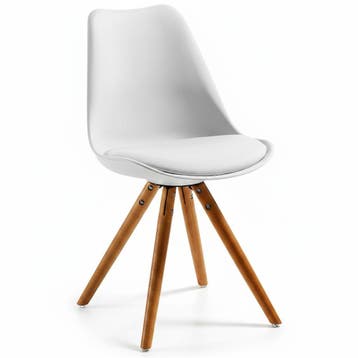 La Forma kuipstoel met houten poten | Retourdeal 50% korting, Verzenden, Nieuw