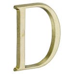 Huisletter D Roman 50 mm messing antiek, Verzenden, Nieuw