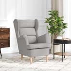 vidaXL Fauteuil 74x84x100 cm stof wolkengrijs, Verzenden, Nieuw