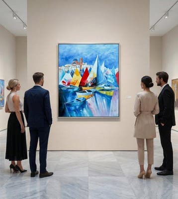 Roy Vidal 80 x 100 cm - Estallido de Velas en la Bahía
