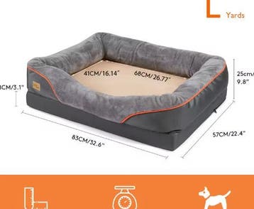 Groot Hondenbed – Zacht Fleece &amp; Wasbare Hoes, Dieren en Toebehoren, Hondenmanden, Verzenden, Nieuw