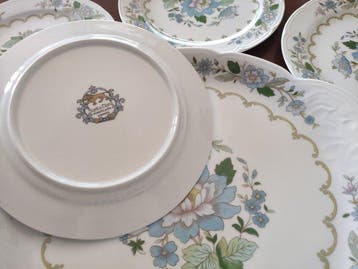 Servizio da torte in porcellana Santa Clara Spagna.