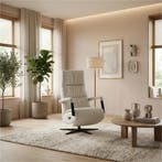 Leren relaxfauteuil met hartbalans Core - Toledo Nebbia, Huis en Inrichting, Fauteuils, Bohemian, Industrieel, Modern, Scandinavisch