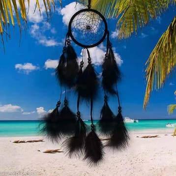 Handgemaakte Dromenvanger met Veren – Boho Wanddecoratie, Verzenden, Nieuw