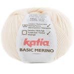 Katia Basic Merino - 83 licht ivoorkleurig - Wol/Acryl Gar, Ophalen of Verzenden, Nieuw