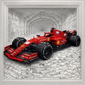 daveY - Scuderia F1 #16 - Brick-Art 3D Diorama, Nieuw