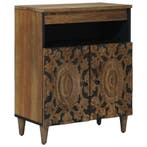 vidaXL Dressoir met opslag Bruin 60 x 33,5 x 75 cm Massief, Verzenden, Nieuw