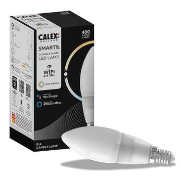 Calex Smart LED Lamp Kaars White E14 4,5W 400lm, Huis en Inrichting, Lampen | Losse lampen, Ophalen of Verzenden, Nieuw