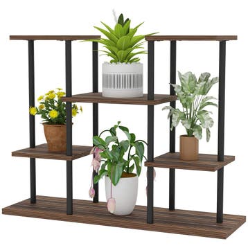 TRUUSK 4-Laags Plantenstandaard - 61,5 cm Hoog - Voor Binnen, Verzenden