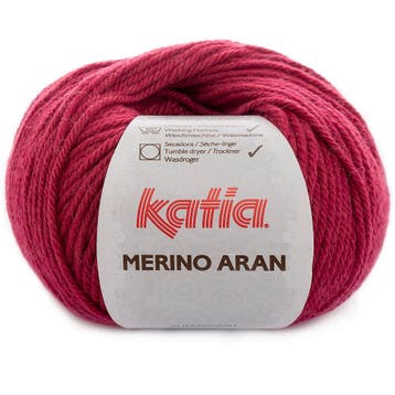 Katia Merino Aran - 71 wijnrood - Merinogaren, Ophalen of Verzenden, Nieuw