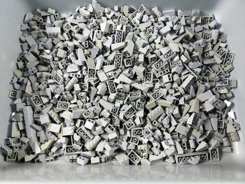 Lego - geen serie - Partij van 1000 lichtgrijze dakdelen -, Nieuw