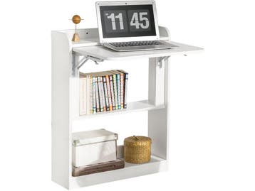 SoBuy FWT92-W - Opklapbaar Bureau - Multifunctioneel, Huis en Inrichting, Bureaus, Verzenden, Nieuw