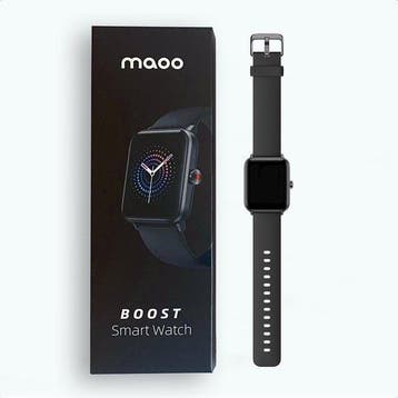 2dekans | MAOO BOOST Smartwatch – Waterproof – Smartwatch, Ophalen of Verzenden, Zo goed als nieuw, Zwart, Maoo