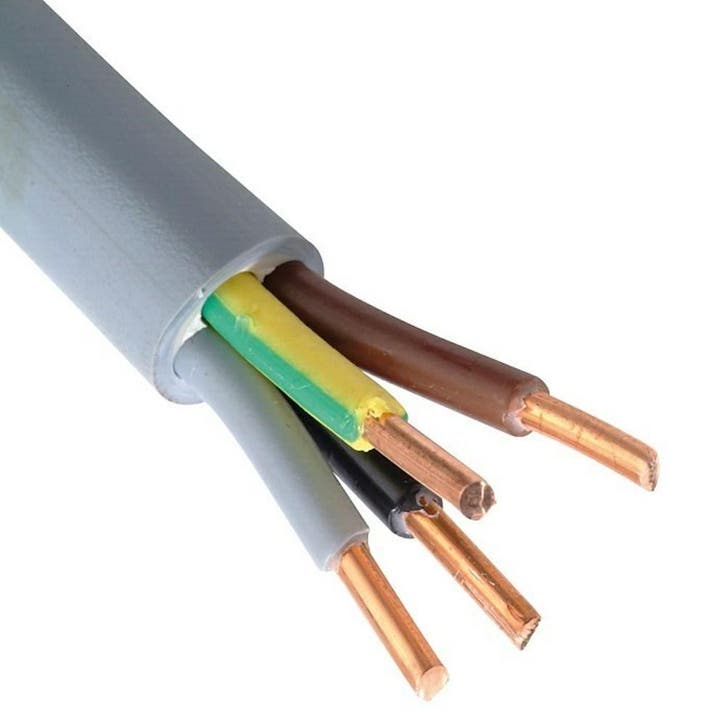 XMVK installatiekabel 4 x 2.5 mm2 - per meter, Doe-het-zelf en Verbouw, Elektra en Kabels, Nieuw, Ophalen of Verzenden