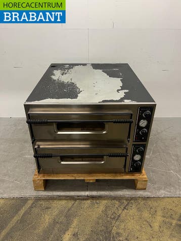 RVS Profinox Pizzaoven 2 x 6 Pizza’s 35 cm doorsnee 400V, Ophalen of Verzenden, Gebruikt