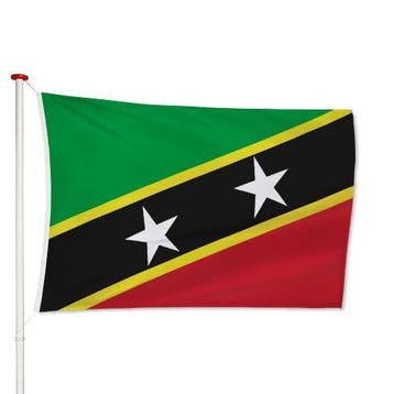 Saint Kitts en Nevis Vlag 40x60cm, Verzenden, Nieuw