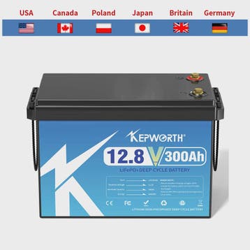 KEPWORTH 12.8V LiFePO4 Accu 180Ah/300Ah met Geüpgrade BMS -, Verzenden, Nieuw