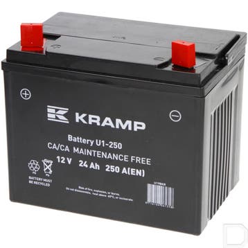 Kramp U19BKR Startaccu 12V 24Ah 250A Gesloten, Verzenden, Nieuw
