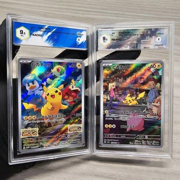 Pokémon - 2 Graded card - X2 Pikachu -> AR & Promo - Graad, Nieuw
