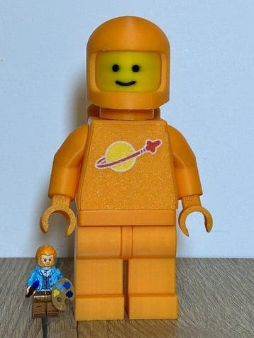 Fait maison - (MOC) Minifigure LEGO astronaute grand format, Kinderen en Baby's, Speelgoed | Duplo en Lego, Nieuw