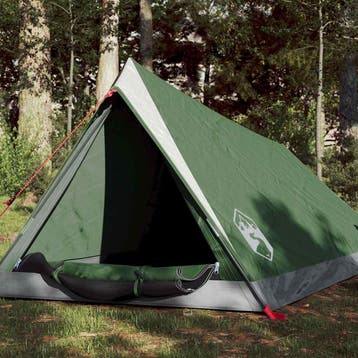 vidaXL Tent 2-persoons waterdicht groen, Verzenden, Nieuw, Tot en met 2