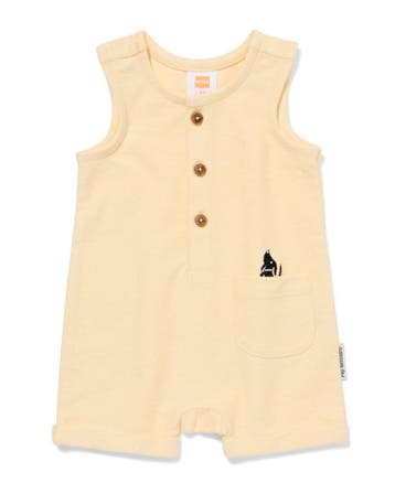 HEMA Takkie en Siepie babyjumpsuit jersey lichtgeel, Verzenden, Nieuw