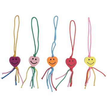 Hartjes Gelukshangers Met Smiley - Gelukspoppetjes -, Verzenden, Nieuw