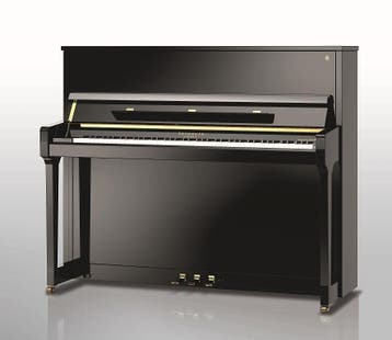 Fridolin Schimmel F123 T SP messing piano, Nieuw, Zwart, Piano