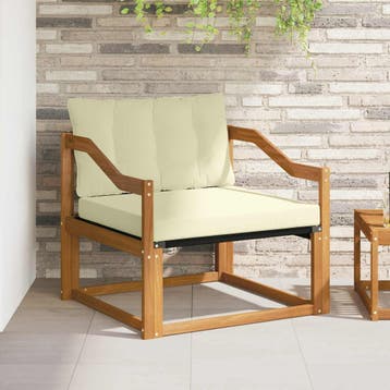 vidaXL Buiten bankenset Massief Acaciahout en Textilene, Tuin en Terras, Tuinsets en Loungesets, Verzenden, Nieuw