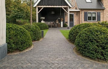 WF60 Carbona Antica gebakken waalformaat zwart..., Ophalen of Verzenden, Nieuw, Keramiek, Klinkers
