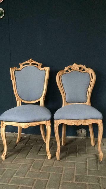 Barok eetkamerstoelen I brocante stoelen I op maat gemaakt, Hout, Verzenden, Zo goed als nieuw, Vijf, Zes of meer stoelen