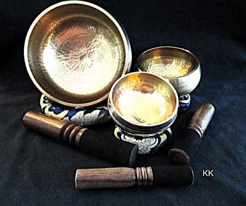 Klankschaal - Klankschalen sets - Nieuw - Handgemaakte