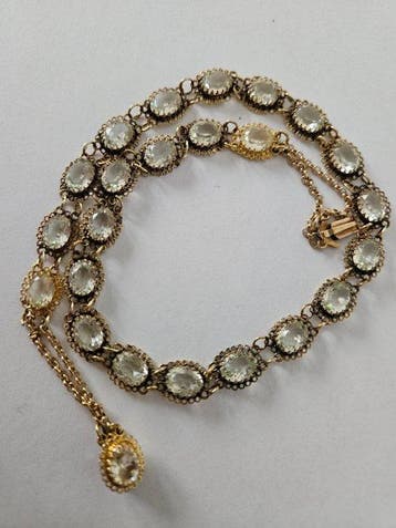 Choker halsketting - 14 karaat Geel goud - Antieke choker