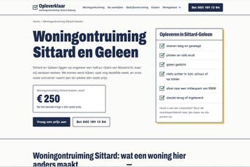Woningontruiming Sittard-Geleen vanaf €250 – bezemschoon