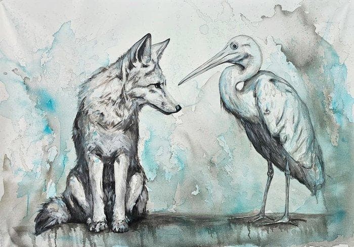 Sonny Insinna - Travel Anubi &amp; Thot, Antiek en Kunst, Kunst | Schilderijen | Modern