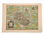 Kopergravure Braun en Hogenberg, ca 1600, Antiek en Kunst